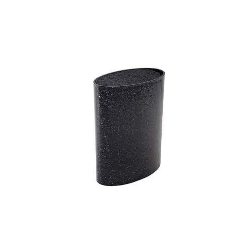 Peiliu stovas, elepso formos 21,8cm juodas su taškiukais