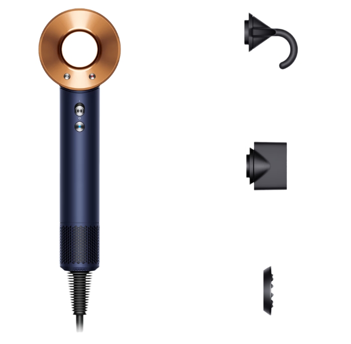 Dyson Supersonic™ Straight+Wavy plaukų džiovintuvas (Prussian Blue / Rich Copper)