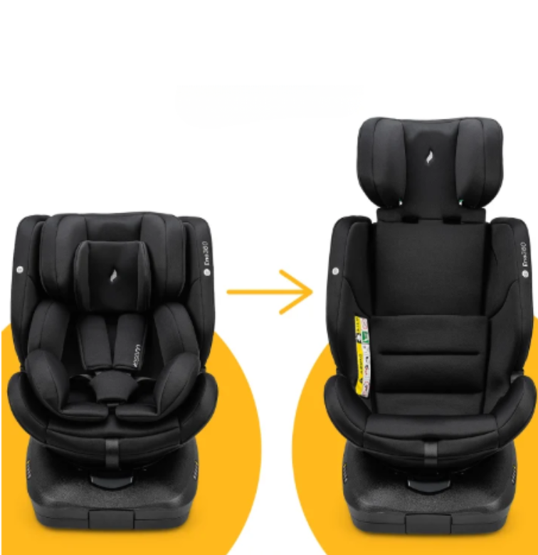 Osann vaikiška automobilinė kėdutė, juodos spalvos (40–150 cm)