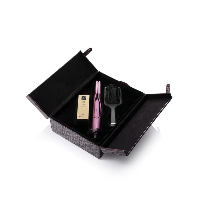 ghd „Cherry Chic“ riboto leidimo dovanų rinkinys - 2in1 karšto oro plaukų formavimo įrankis
