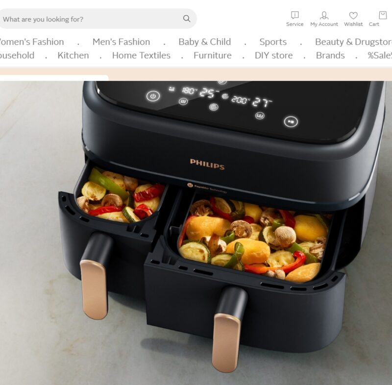 Karšto oro gruzdintuvė Philips NA352/00 9 L