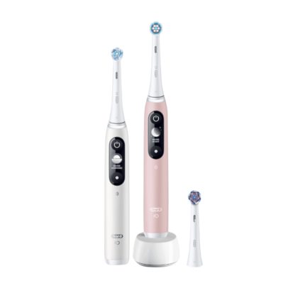 Elektrinių dantų šepetėlių rinkinys Oral-B iO Series 6N Double Pack White + Pink