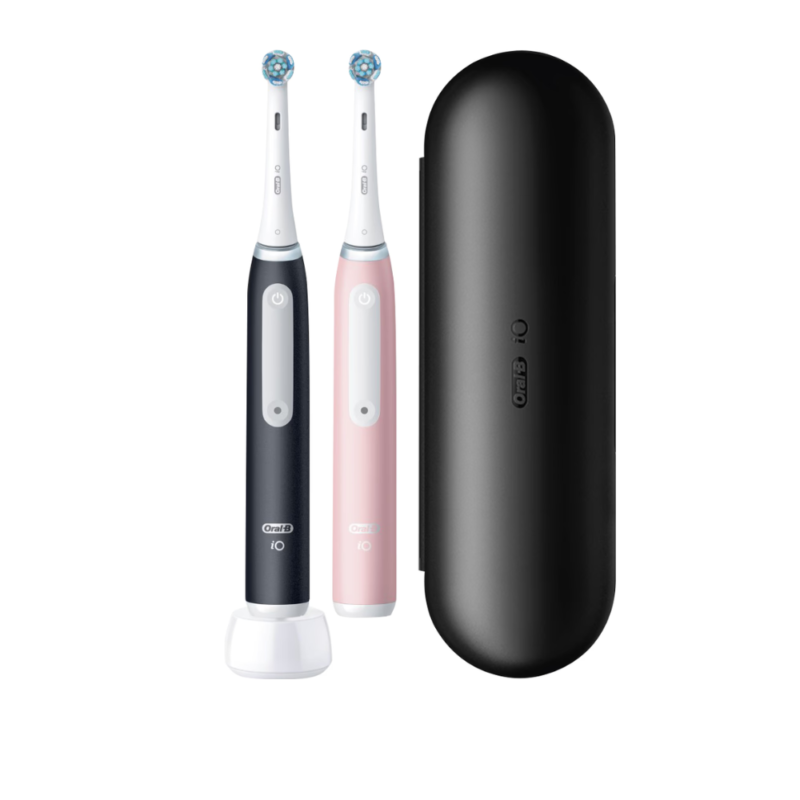 Elektrinis dantų šepetėlis Oral-B iO3 Duo Pack Juodas/Rožinis