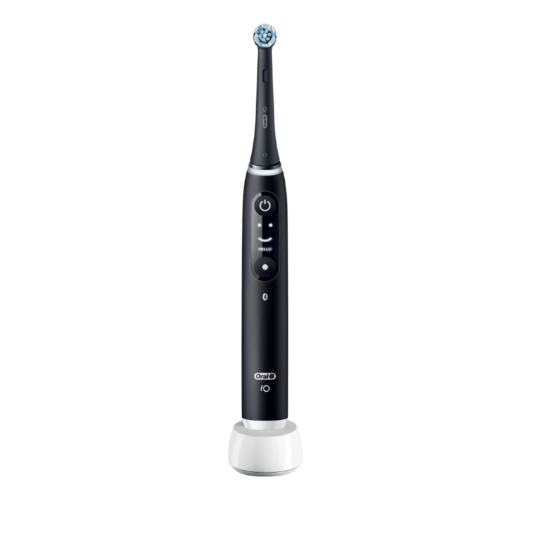 Elektrinis dantų šepetėlis Oral-B iO 6N Black + Additional iO Gentle Cleaning Brush