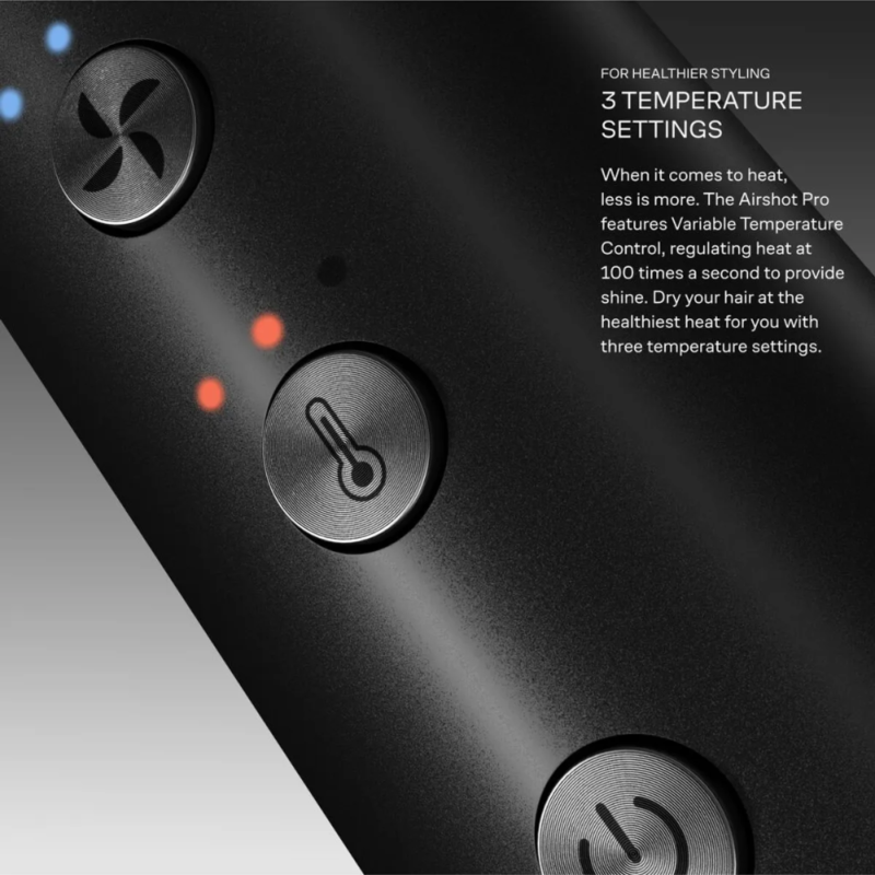 Plaukų džiovintuvas Cloud Nine The Airshot Pro Black