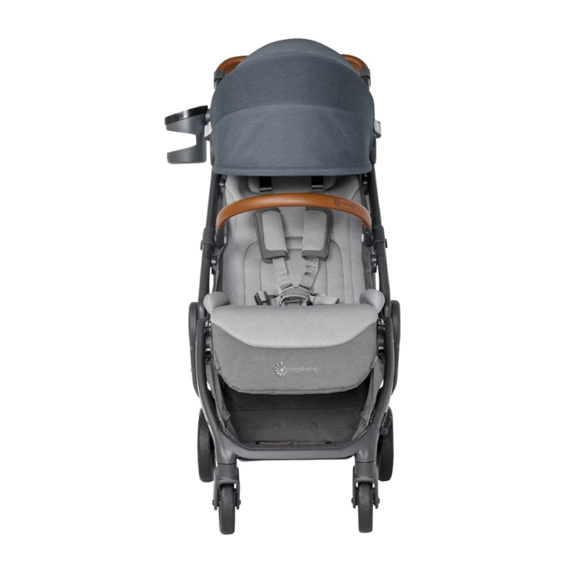 Ergobaby Metro+ Deluxe kompaktiškas vežimėlis, pilkas 2 Ergobaby Metro+ Deluxe kompaktiškas vežimėlis, pilkas