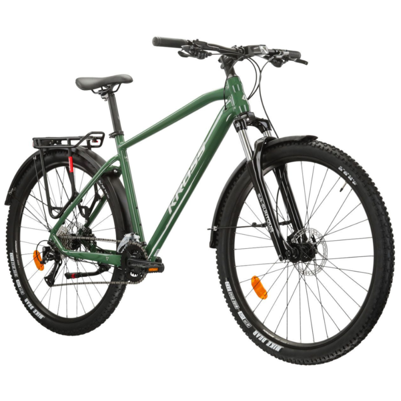 Kalnų dviratis KROSS MTB Hexagon 4.0 27.5, žalias 2 Kalnų dviratis KROSS MTB Hexagon 4.0 27.5", žalias