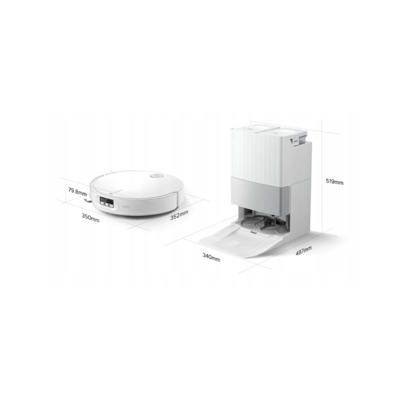 Dulkių siurblys robotas Roborock Qrevo Edge 5V1, baltas